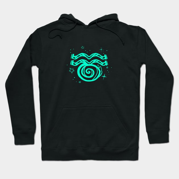 Aquarius zodiac Hoodie by WiliamGlowing